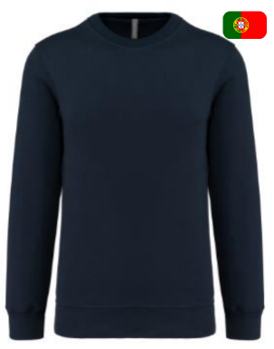 Sweat col rond marine